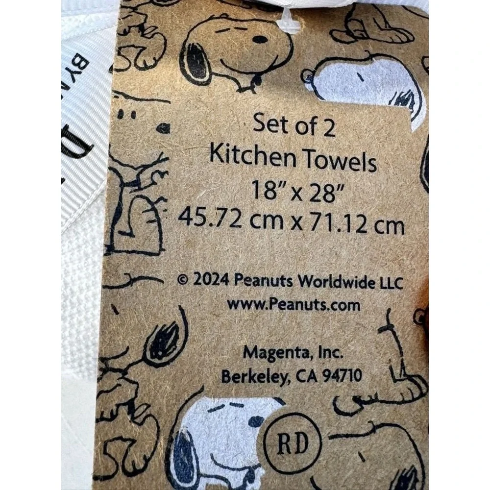 Peanuts - Rae Dunn Easter Beagle Kitchen Towels Set Of 2 18
